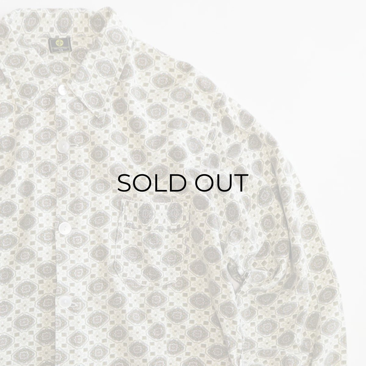 画像3: OLD UNKNOWN BRAND COTTON PRINT ALL OVER PATTERN FLANNEL PAJAMA SHIRT (3)