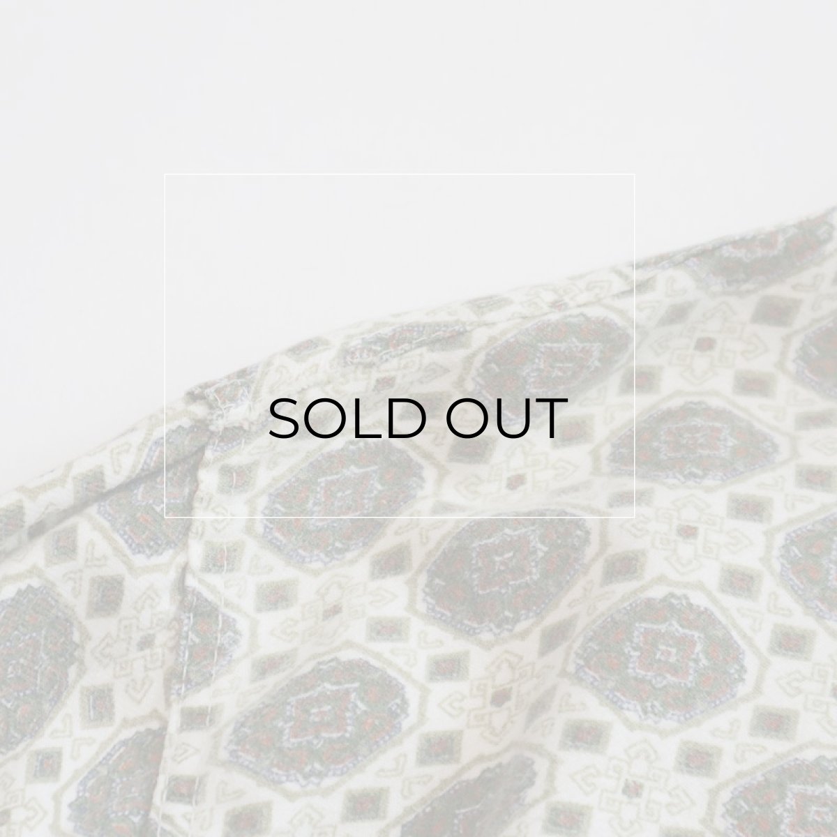 画像7: OLD UNKNOWN BRAND COTTON PRINT ALL OVER PATTERN FLANNEL PAJAMA SHIRT (7)