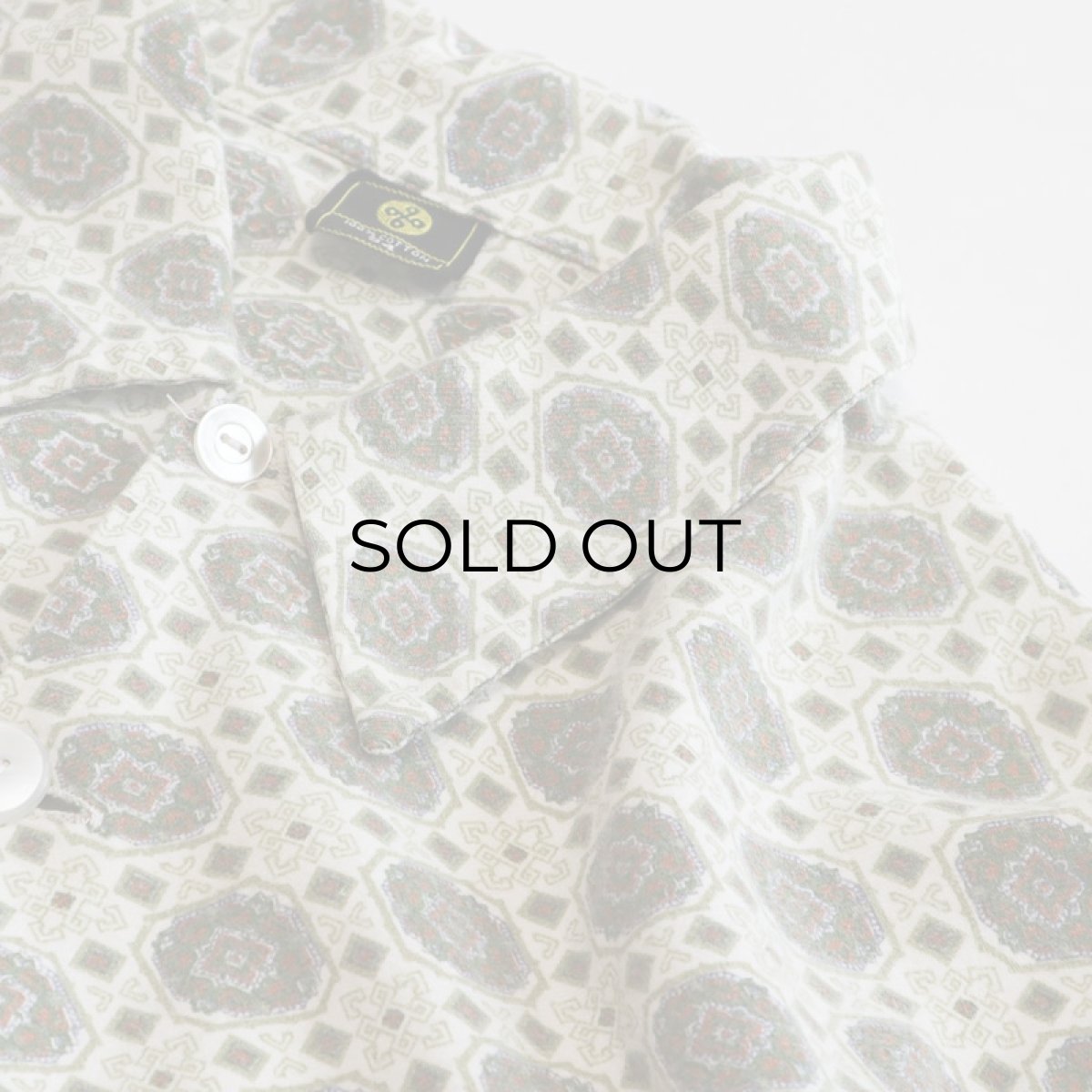 画像5: OLD UNKNOWN BRAND COTTON PRINT ALL OVER PATTERN FLANNEL PAJAMA SHIRT (5)