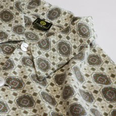 画像5: OLD UNKNOWN BRAND COTTON PRINT ALL OVER PATTERN FLANNEL PAJAMA SHIRT (5)