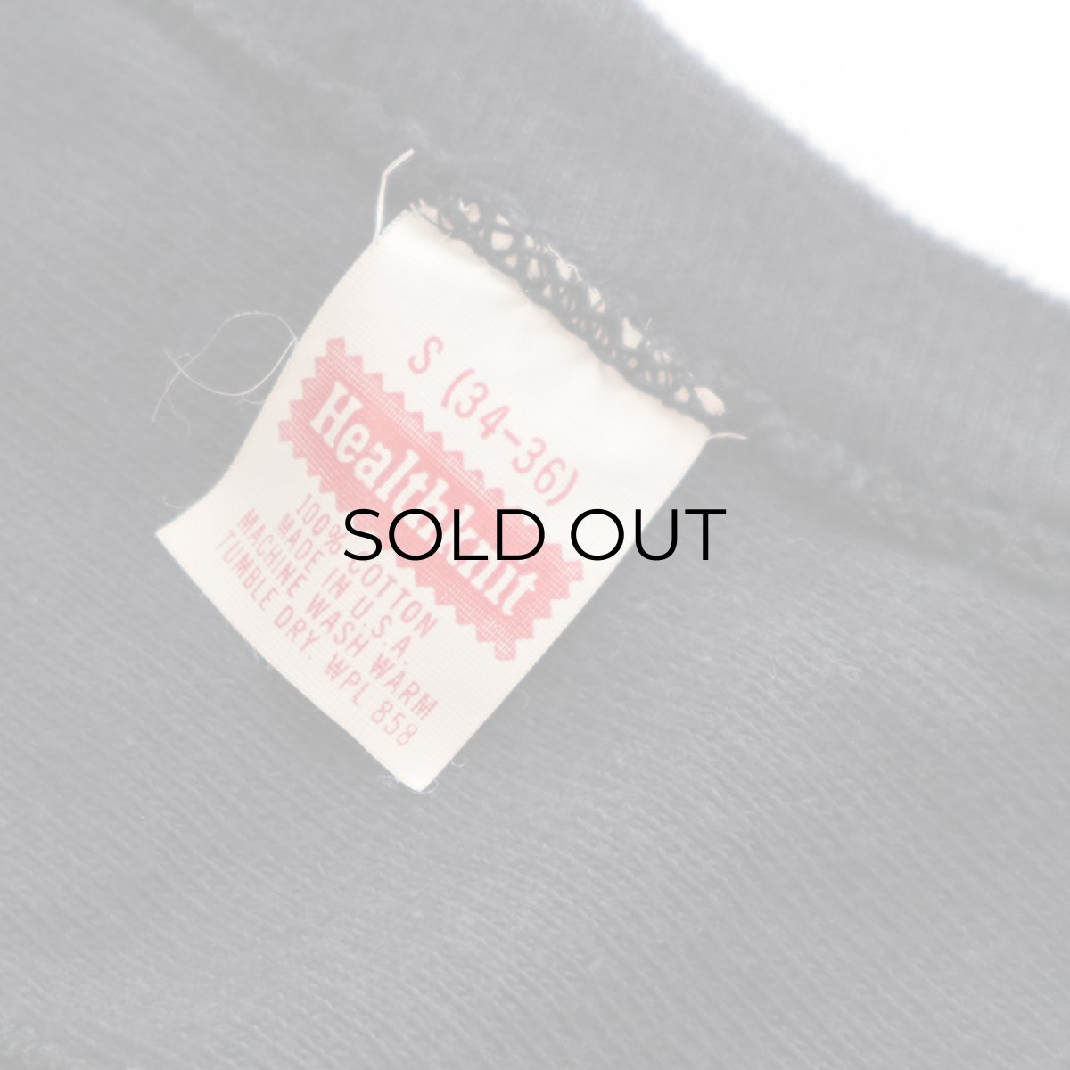 画像4: 70's Healthknit BLACK COTTON PRINT S/S FOOTBALL TEE "Rockaway OREGON" (4)