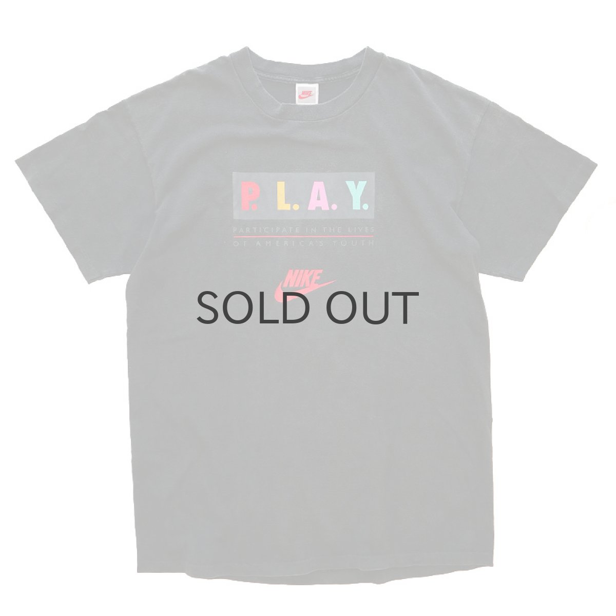 画像1: 90's NIKE COTTON PRINT S/S TEE "P.L.A.Y." (1)