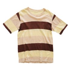 画像1: 〜70's UNKNOWN BRAND COTTON S/S BORDER TEE (1)