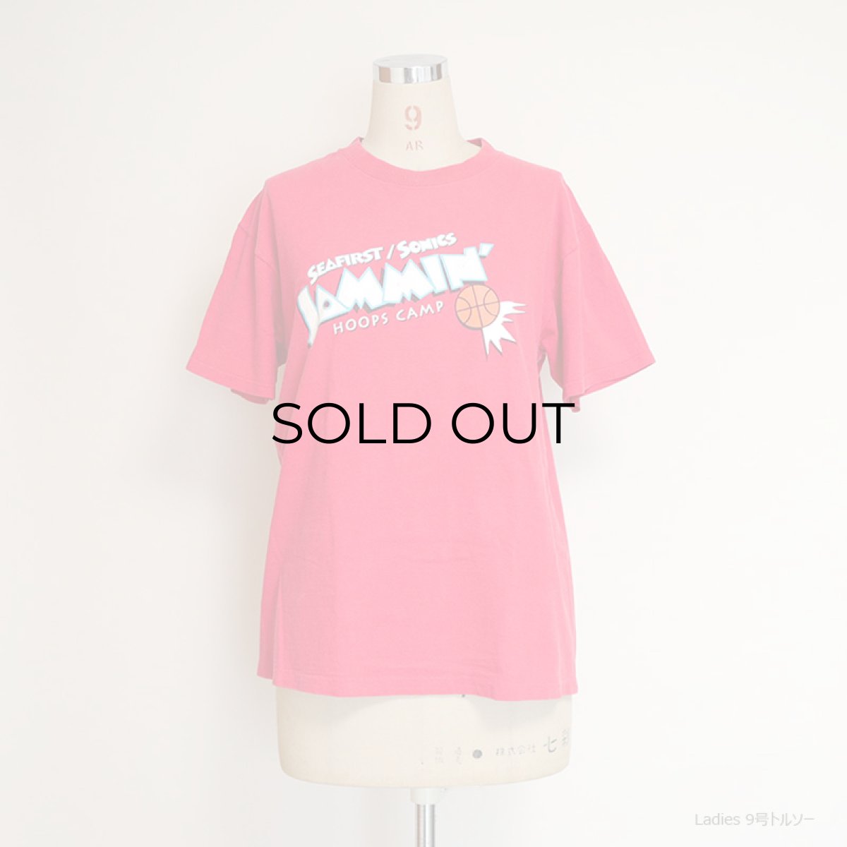 画像11: 90's NIKE COTTON W-PRINT S/S TEE "JAMMIN' HOOPS CAMP" (11)