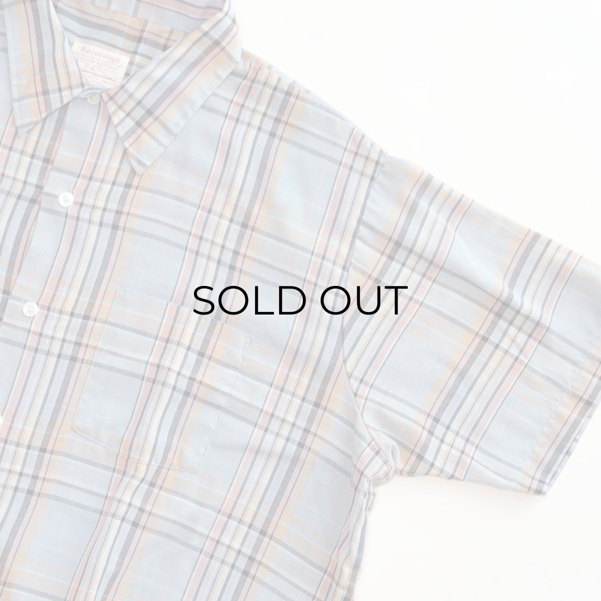 画像3: 〜70's Sovereign CHECK S/S BOX SHIRT (3)