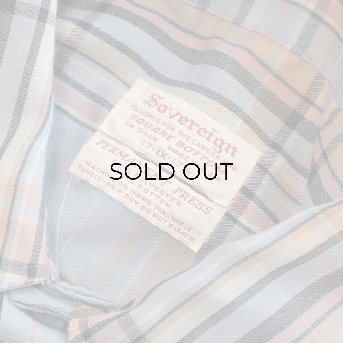 画像4: 〜70's Sovereign CHECK S/S BOX SHIRT (4)