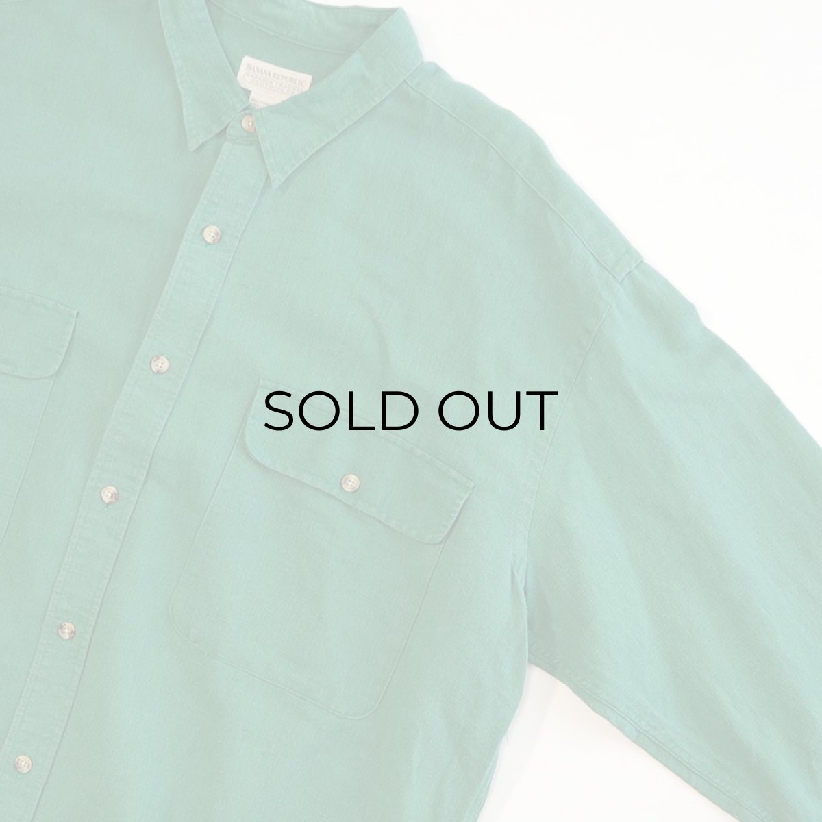 画像3: 80's BANANA REPUBLIC LINEN COTTON SHIRT (3)