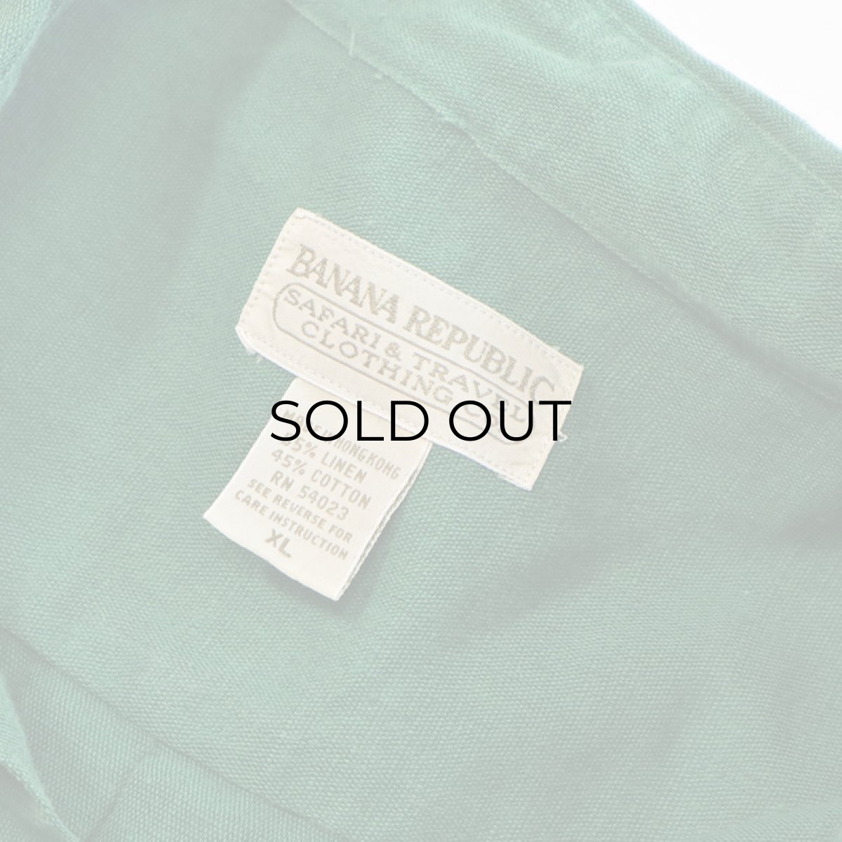 画像6: 80's BANANA REPUBLIC LINEN COTTON SHIRT (6)