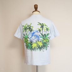 画像17: 70's Ocean Pacific COTTON W-PRINT S/S TEE "PALM TREE" (17)