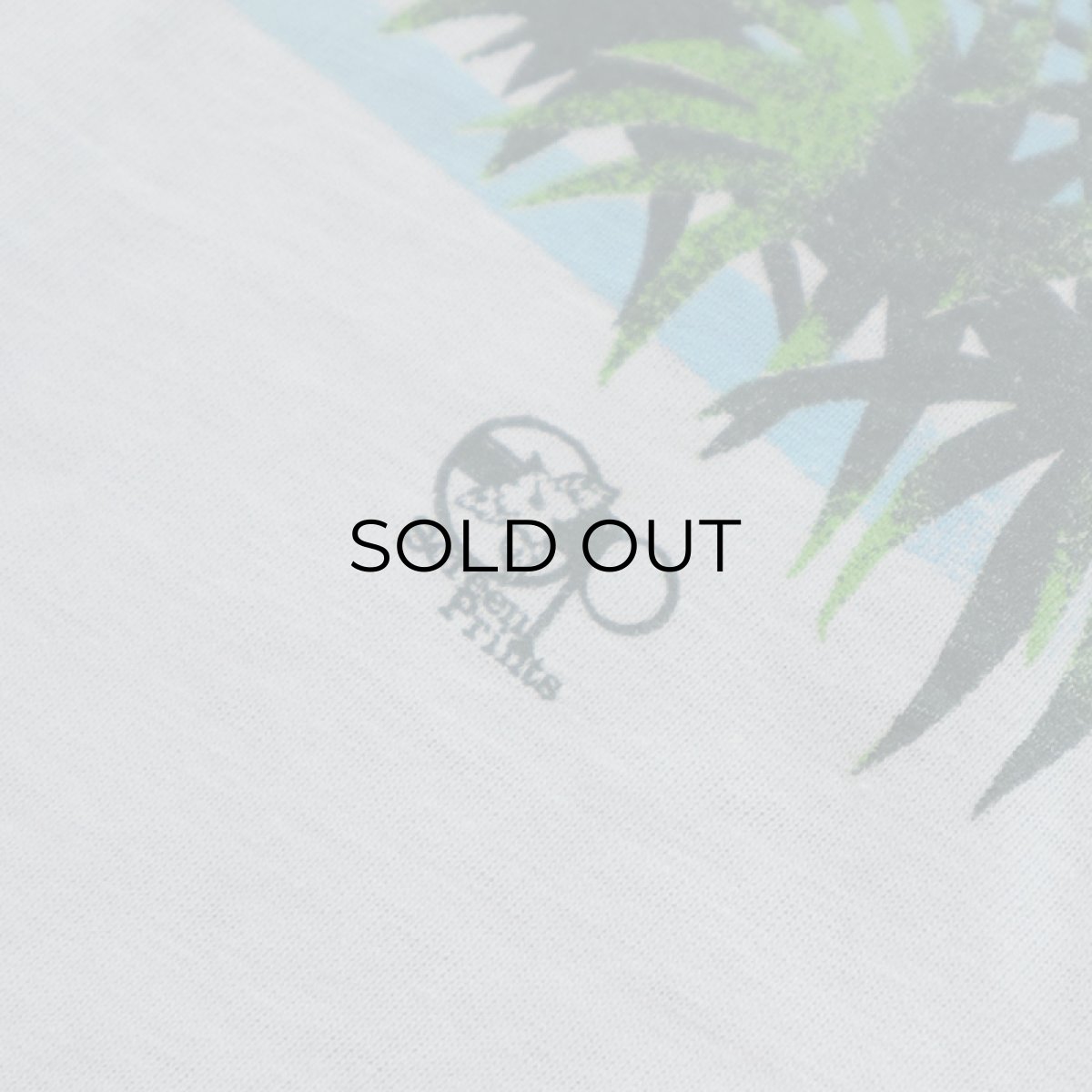 画像6: 70's Ocean Pacific COTTON W-PRINT S/S TEE "PALM TREE" (6)