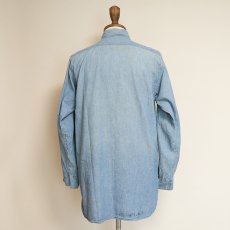 画像14: 40's-50's US NAVY COTTON CHAMBRAY WORK SHIRT (14)