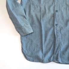 画像5: 40's-50's US NAVY COTTON CHAMBRAY WORK SHIRT (5)