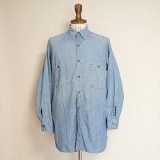 画像12: 40's-50's US NAVY COTTON CHAMBRAY WORK SHIRT (12)