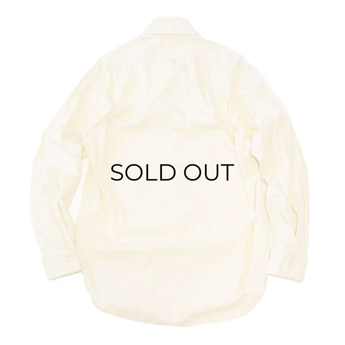 画像2: 〜50's TOM SAW YER COTTON BROAD OPEN COLLAR DRESS SHIRT (2)