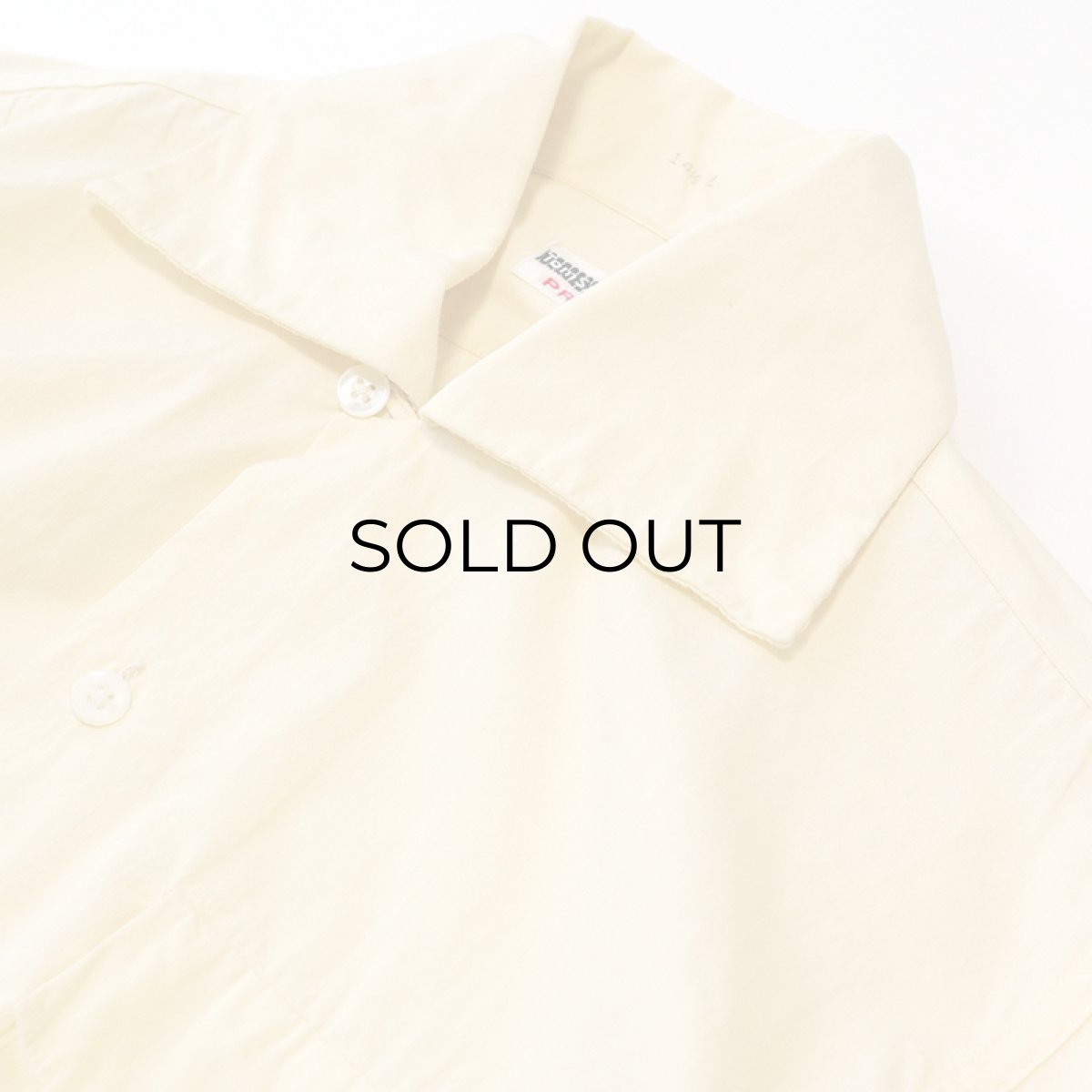 画像4: 〜50's TOM SAW YER COTTON BROAD OPEN COLLAR DRESS SHIRT (4)