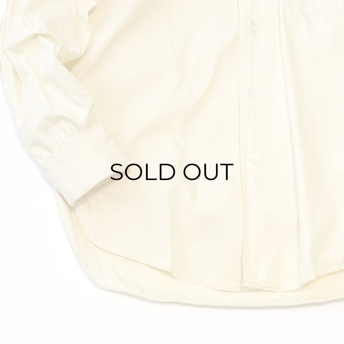 画像6: 〜50's TOM SAW YER COTTON BROAD OPEN COLLAR DRESS SHIRT (6)