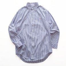 画像1: Ralph Lauren COTTON STRIPE B/D SHIRT (1)