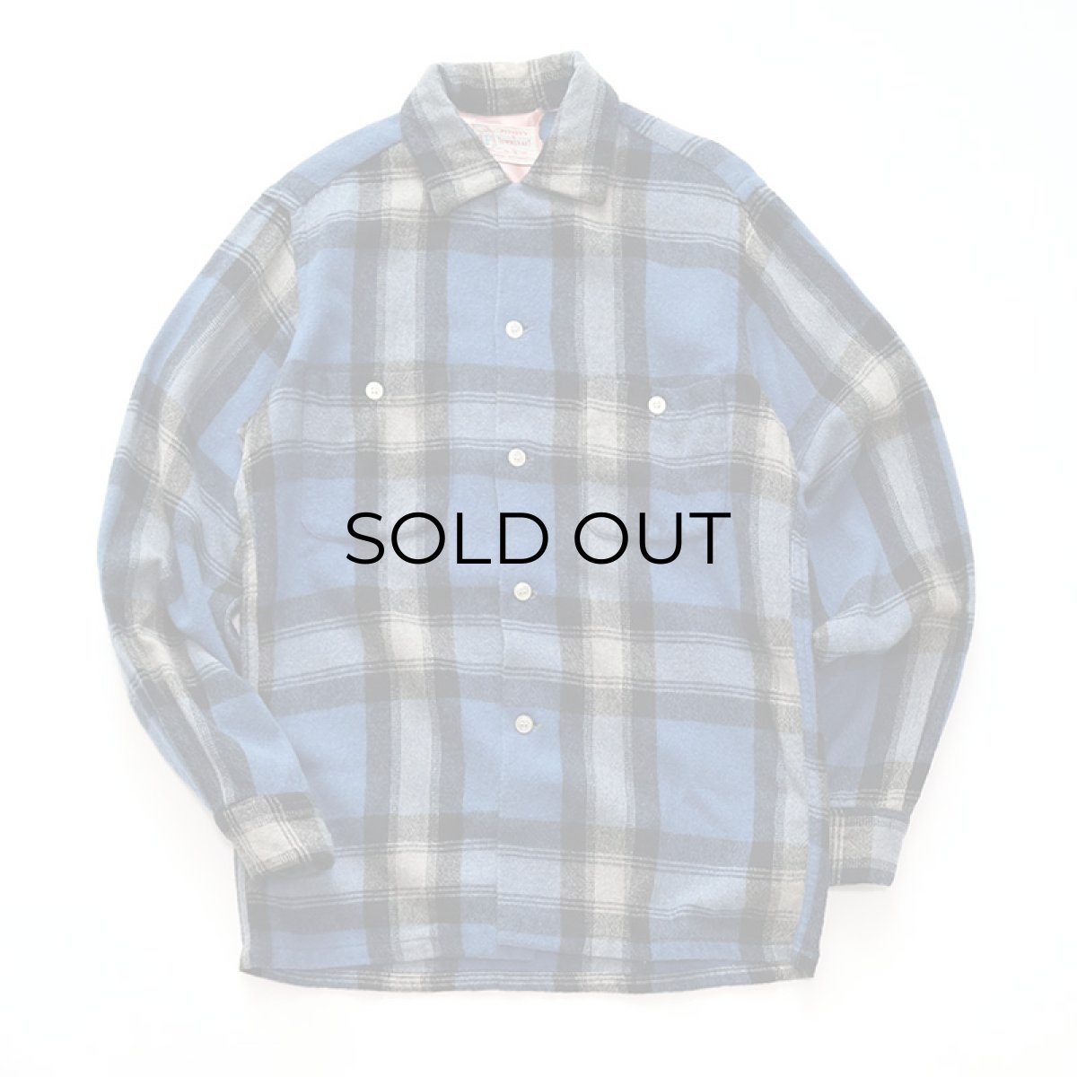 画像1: 50's TOWNCRAFT WOOL CHECK BOX SHIRT (1)