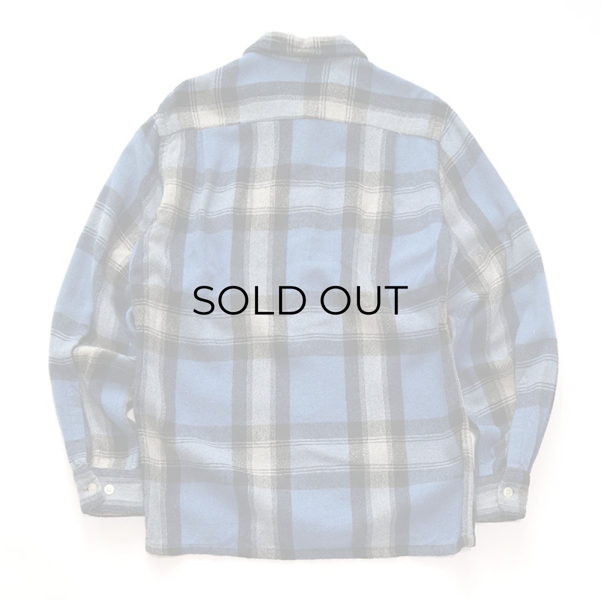 画像2: 50's TOWNCRAFT WOOL CHECK BOX SHIRT (2)