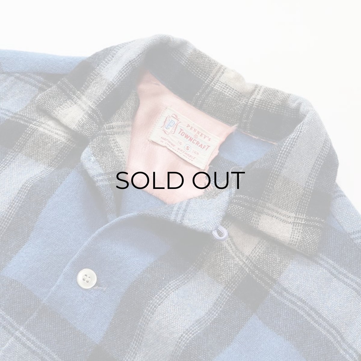 画像6: 50's TOWNCRAFT WOOL CHECK BOX SHIRT (6)