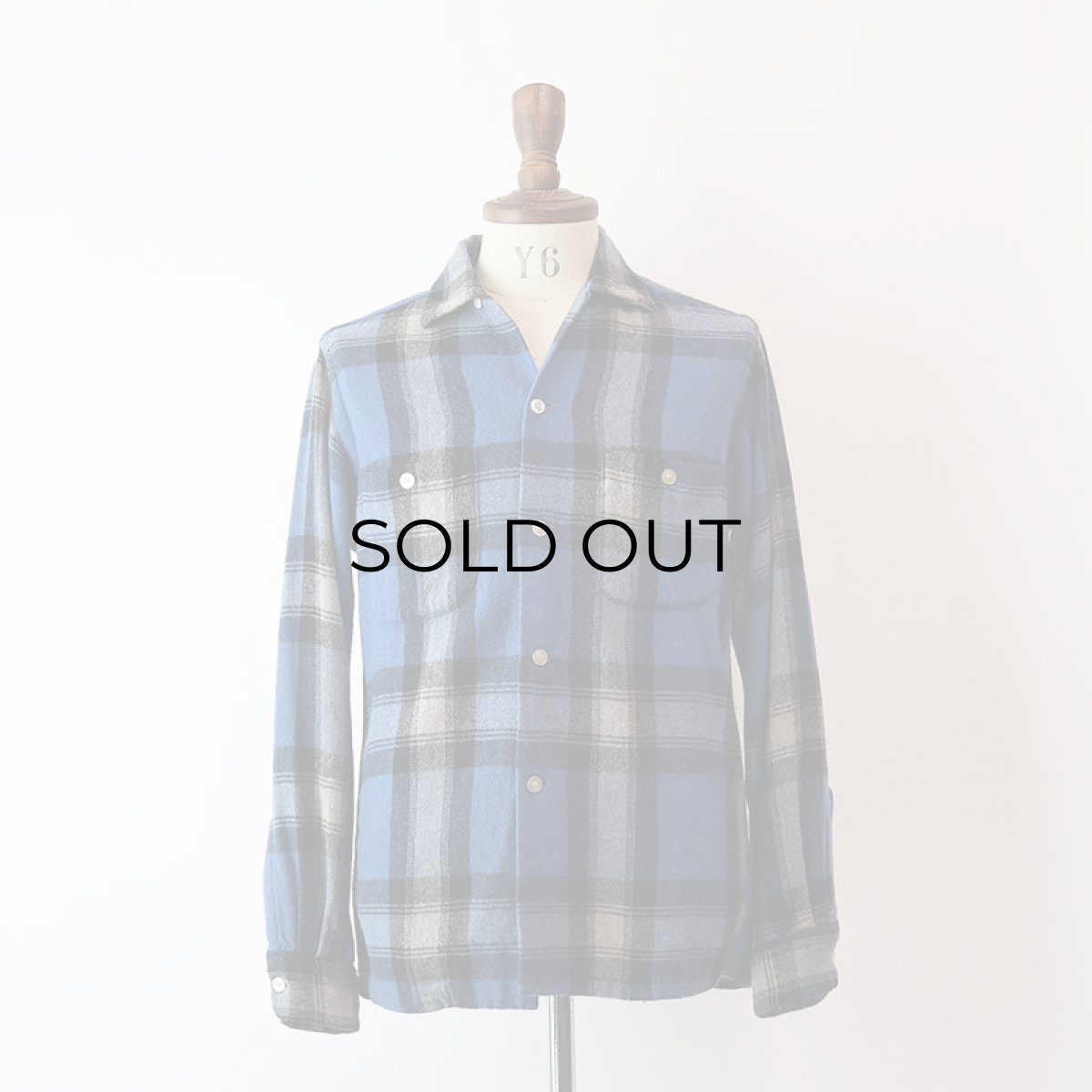 画像12: 50's TOWNCRAFT WOOL CHECK BOX SHIRT (12)