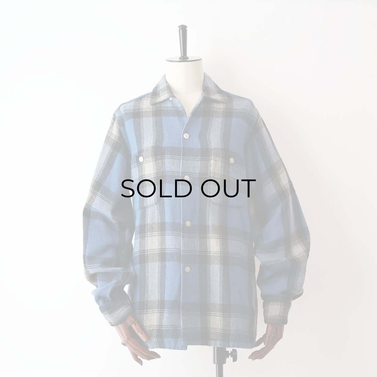 画像15: 50's TOWNCRAFT WOOL CHECK BOX SHIRT (15)