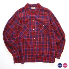 画像1: 〜50's ARROW WOOL RAYON CHECK BOX SHIRT (1)