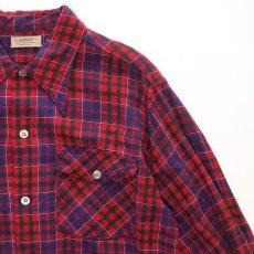 画像3: 〜50's ARROW WOOL RAYON CHECK BOX SHIRT (3)