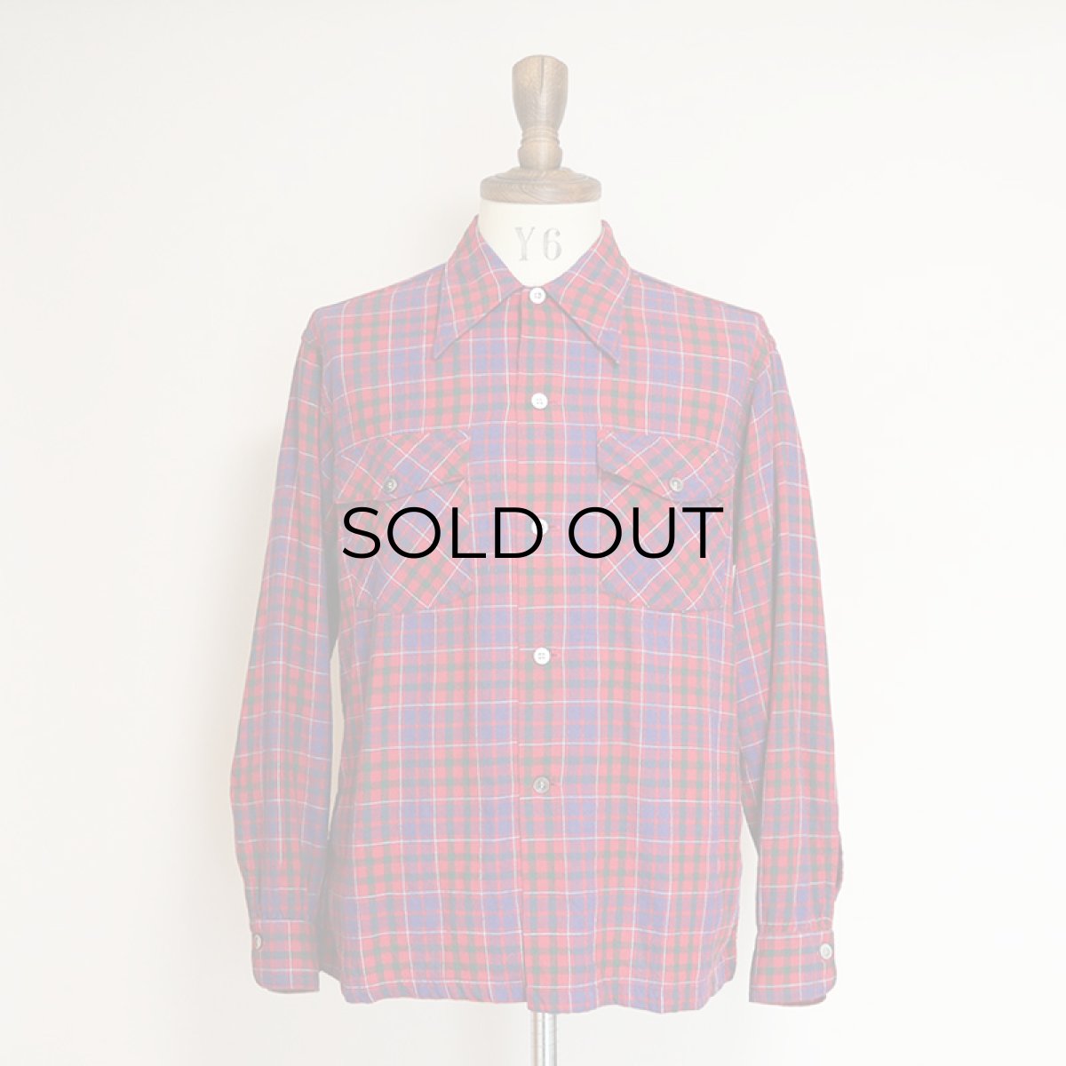 画像9: 〜50's ARROW WOOL RAYON CHECK BOX SHIRT (9)