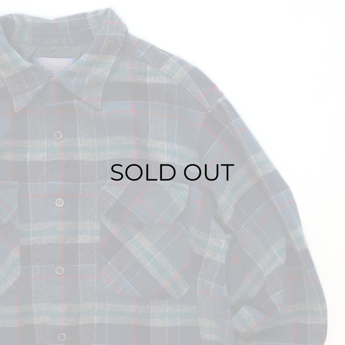 画像3: OLD PENDLETON WOOL CHECK BOARD SHIRT (3)