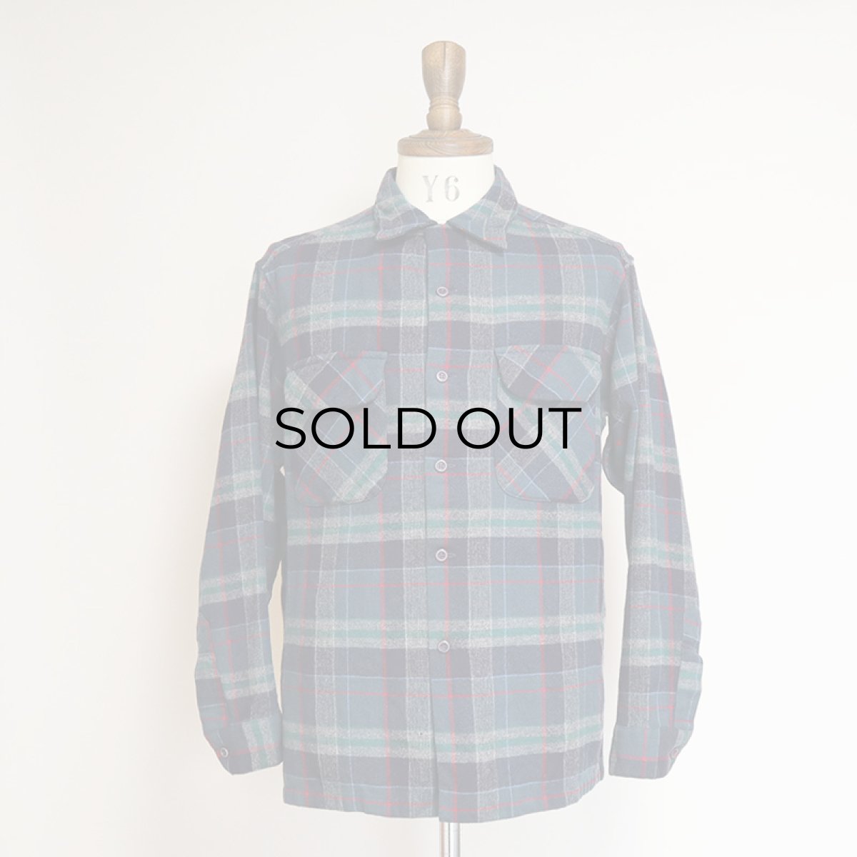画像9: OLD PENDLETON WOOL CHECK BOARD SHIRT (9)