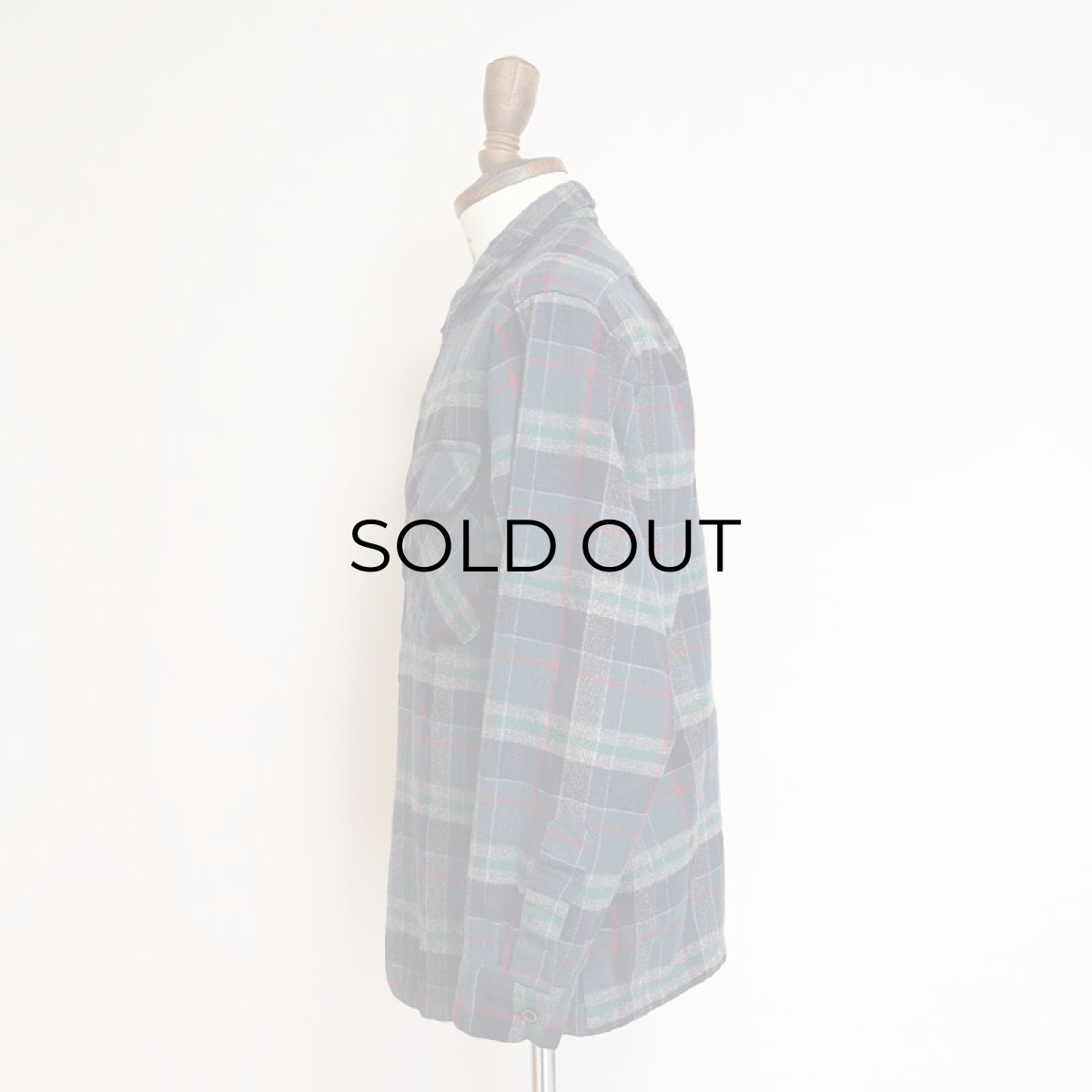 画像10: OLD PENDLETON WOOL CHECK BOARD SHIRT (10)