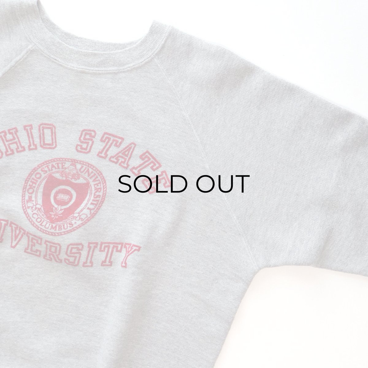 画像3: 60's Velva Sheen FLOCK PRINT CREW NECK SWEAT "OHIO STATE UNIVERSITY" (3)