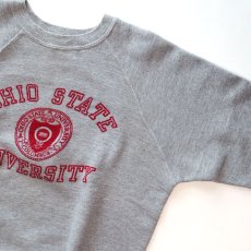 画像3: 60's Velva Sheen FLOCK PRINT CREW NECK SWEAT "OHIO STATE UNIVERSITY" (3)