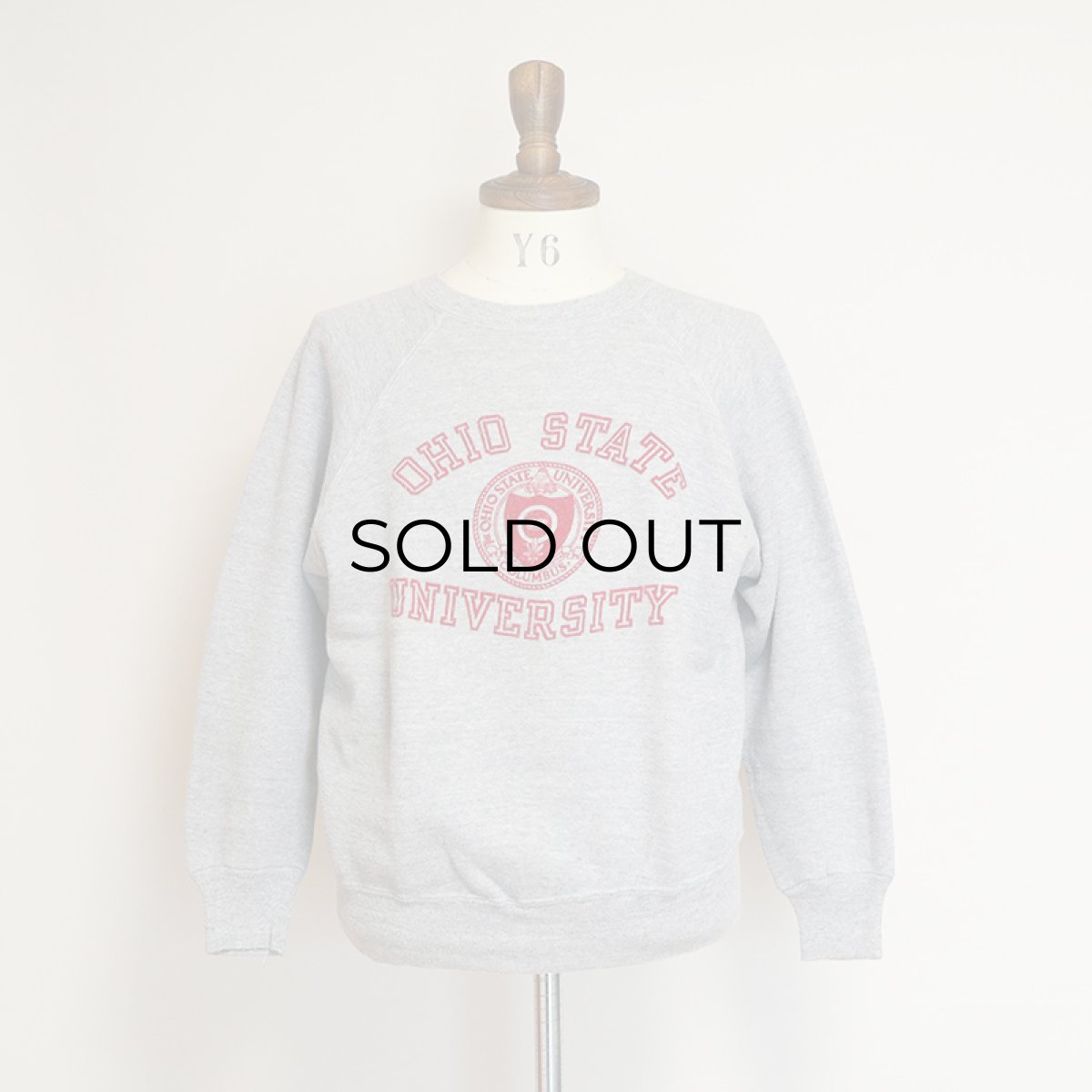 画像8: 60's Velva Sheen FLOCK PRINT CREW NECK SWEAT "OHIO STATE UNIVERSITY" (8)