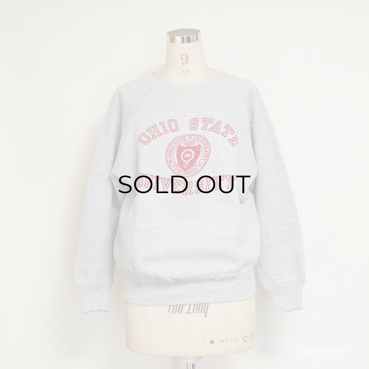 画像11: 60's Velva Sheen FLOCK PRINT CREW NECK SWEAT "OHIO STATE UNIVERSITY" (11)
