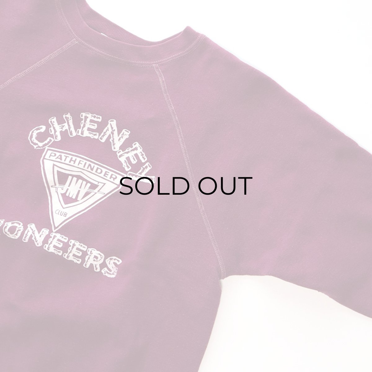 画像3: 〜70's VELVA SHEEN PRINT CREW NECK SWEAT "CHENEY PIONEERS" (3)