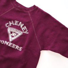 画像3: 〜70's VELVA SHEEN PRINT CREW NECK SWEAT "CHENEY PIONEERS" (3)