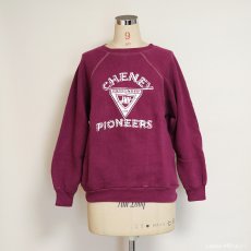 画像13: 〜70's VELVA SHEEN PRINT CREW NECK SWEAT "CHENEY PIONEERS" (13)