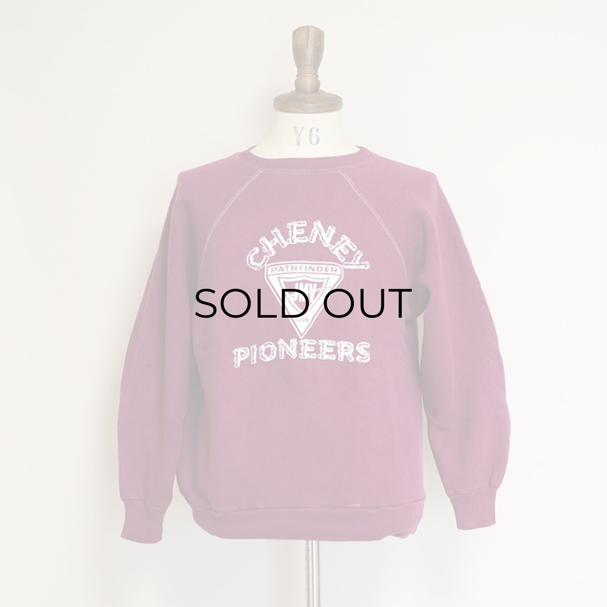 画像10: 〜70's VELVA SHEEN PRINT CREW NECK SWEAT "CHENEY PIONEERS" (10)