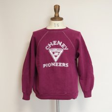 画像10: 〜70's VELVA SHEEN PRINT CREW NECK SWEAT "CHENEY PIONEERS" (10)