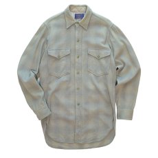 画像1: 〜50's PENDLETON WOOL CHECK SHIRT (1)