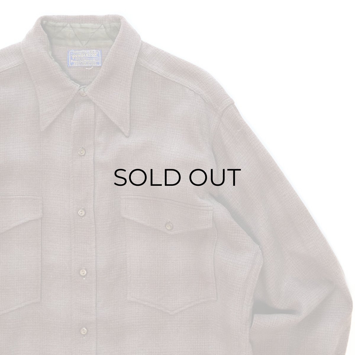 画像3: 〜40's PENDLETON WOOL CHECK SHIRT (3)