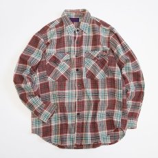 画像1: 〜90's DAKOTA COTTON CHECK HEAVY FLANNEL SHIRT (1)