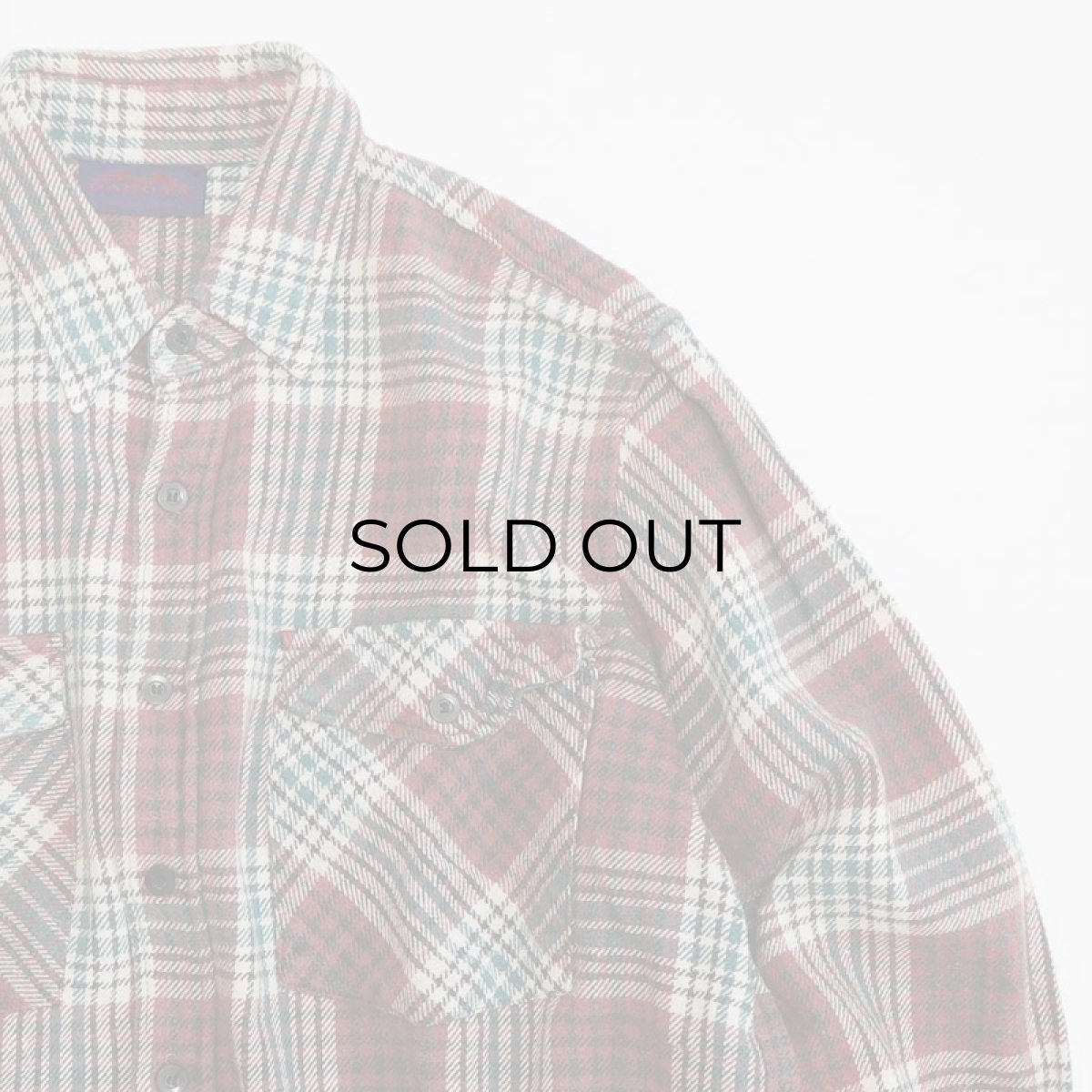 画像3: 〜90's DAKOTA COTTON CHECK HEAVY FLANNEL SHIRT (3)