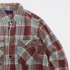 画像3: 〜90's DAKOTA COTTON CHECK HEAVY FLANNEL SHIRT (3)