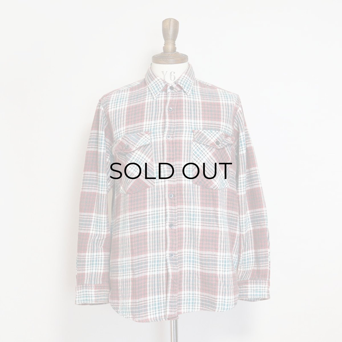 画像7: 〜90's DAKOTA COTTON CHECK HEAVY FLANNEL SHIRT (7)