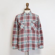 画像7: 〜90's DAKOTA COTTON CHECK HEAVY FLANNEL SHIRT (7)