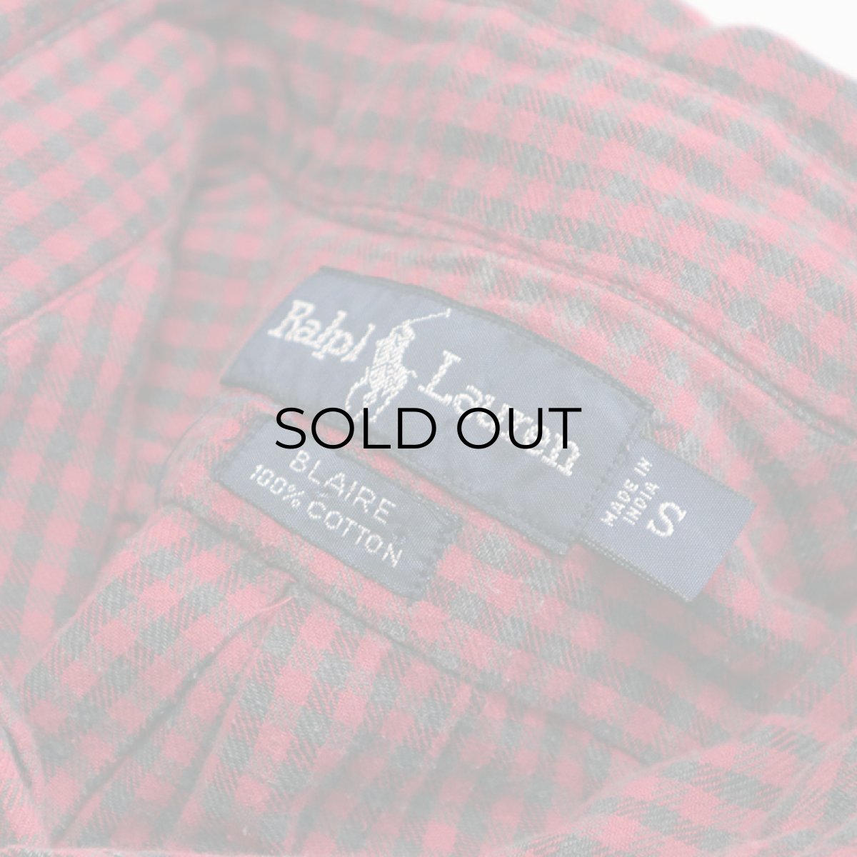 画像8: Ralph Lauren COTTON GINGHAM CHECK FLANNEL B/D SHIRT (8)