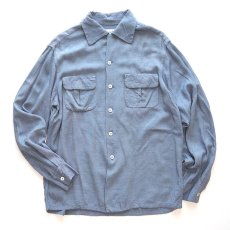 画像1: 50's Barney Beller RAYON BOX SHIRT (1)